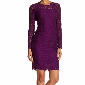 Elite Tahari Bellamy Dress Purple sz 8